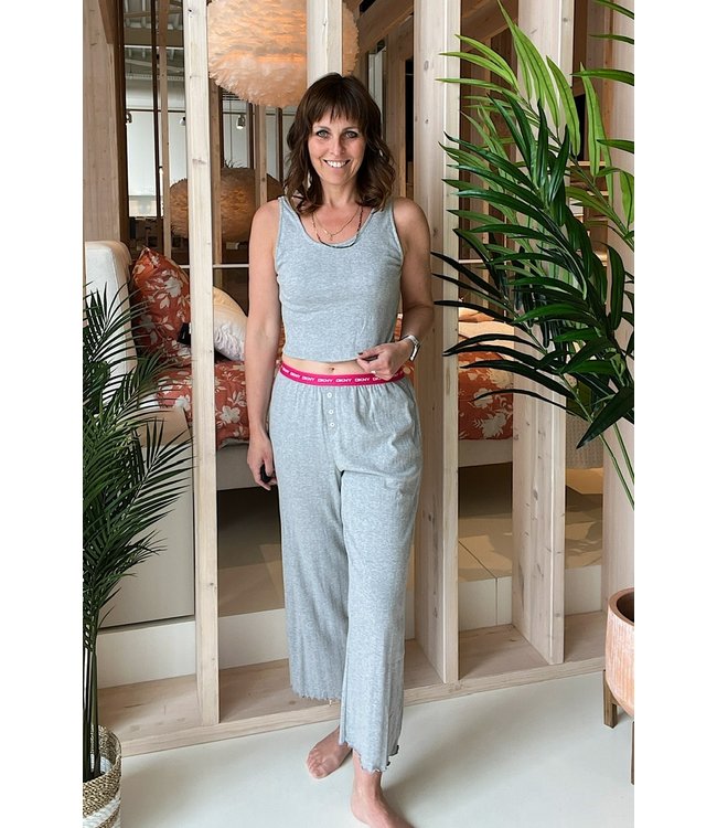 DKNY In With The New Top & Pants Grey Heather