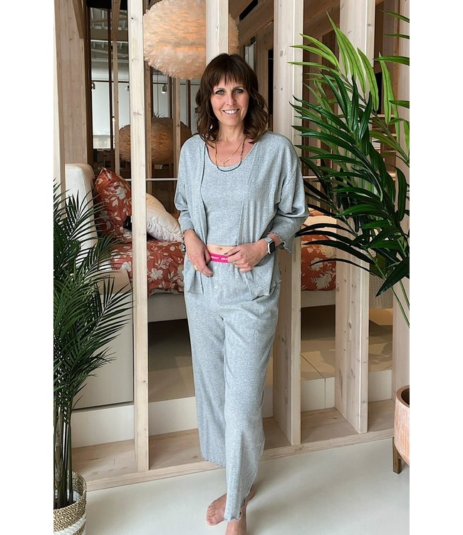 DKNY In With The New Top & Pants Grey Heather