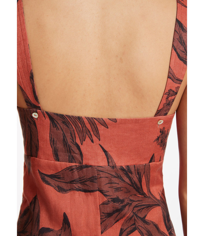 Desert Palm Multi Stitch Dress Terra