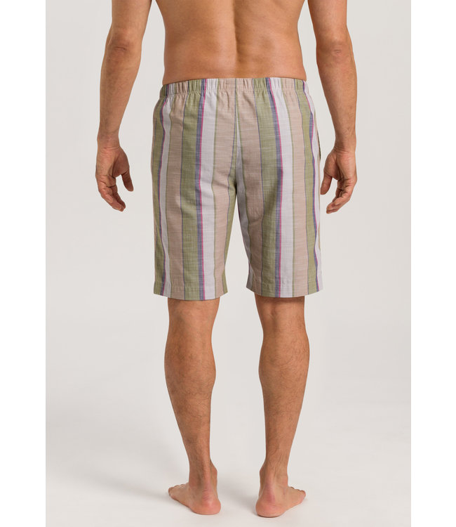 Hanro Night & Day Pants Short Greeny Shaded Stripe