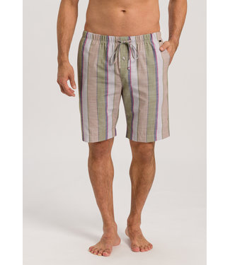 Hanro Night & Day Pants Short Greeny Shaded Stripe