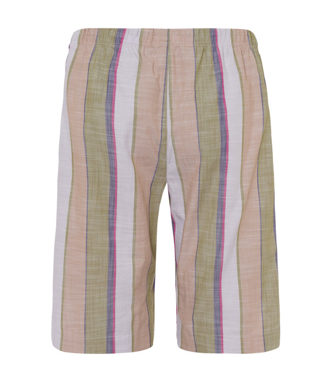 Hanro Night & Day Pants Short Greeny Shaded Stripe