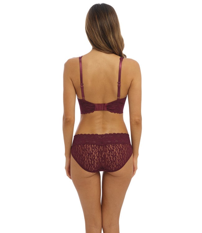 Wacoal Halo Lace Wire Free Soft Cup Zinfandel