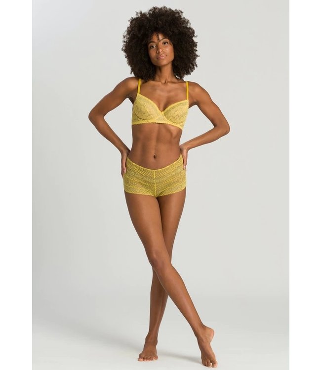 Hanro Thalie Brazilian Slip Animal Lace Fresia