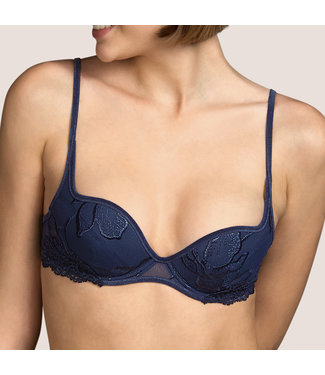 Edurne Padded Bra Deep Plunge Water Blue