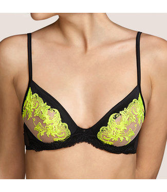 Andres Sarda JANIS Jasper Green padded plunge bra