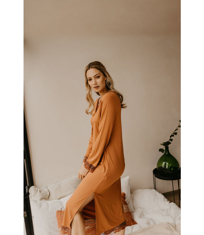 Jasmine Dress Maxi Modal Bronze