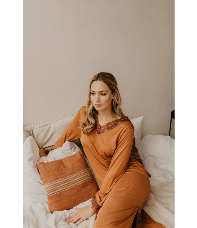 Jasmine Dress Maxi Modal Bronze