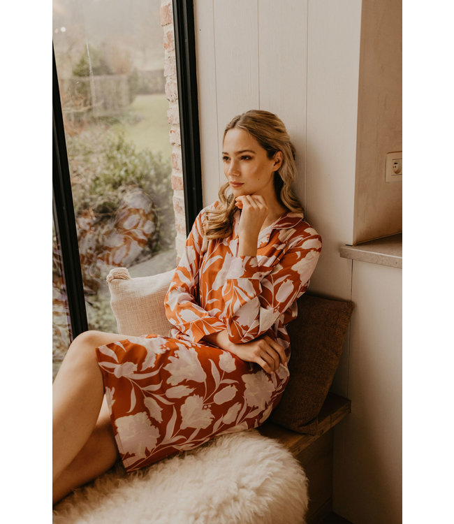 Chloe Dress Print Bronze