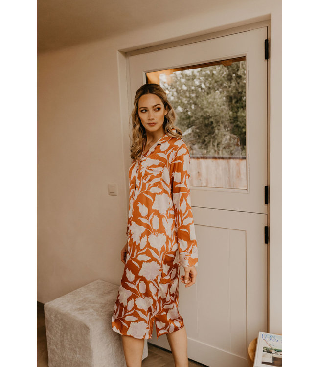 Chloe Dress Print Bronze