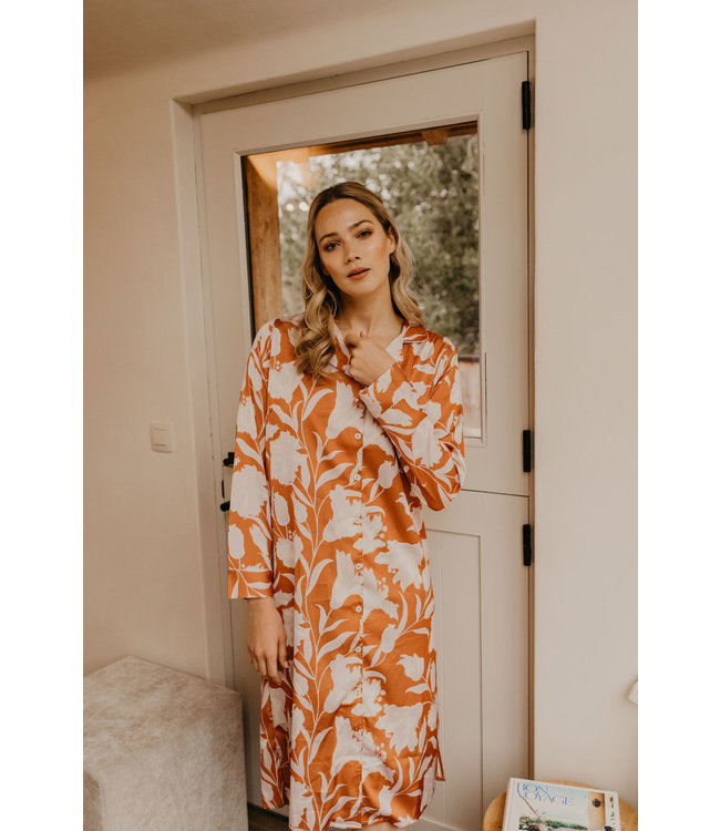 Chloe Dress Print Bronze