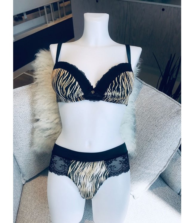 Twin-Set Brazilian Briefs St.Tigre/Nero