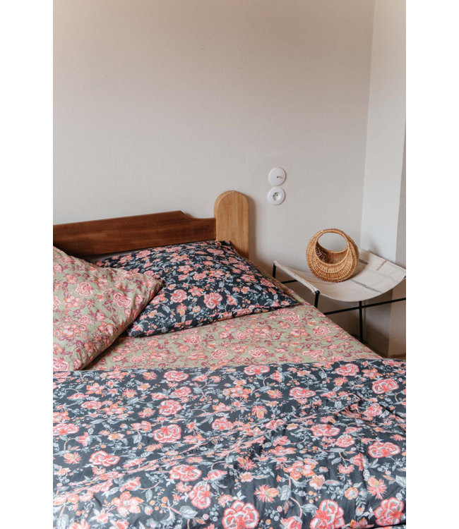 Noemie Duvet Cover Charcoal Tropical Loon