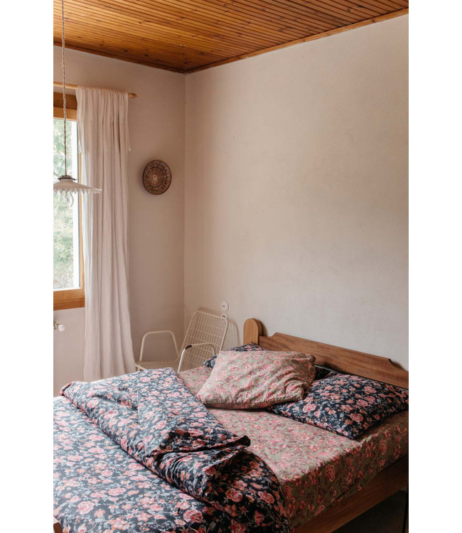 Noemie Duvet Cover Charcoal Tropical Loon