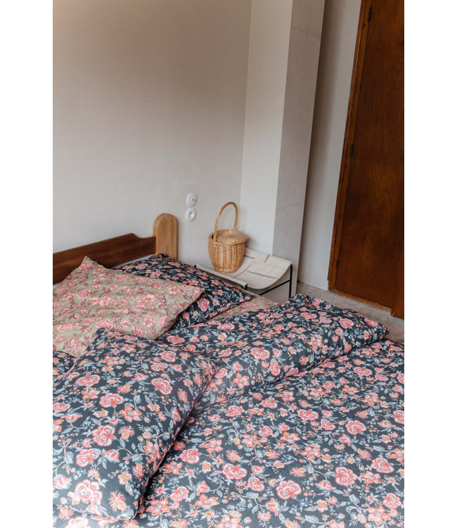 Noemie Duvet Cover Charcoal Tropical Loon