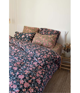 Noemie Duvet Cover Charcoal Tropical Loon