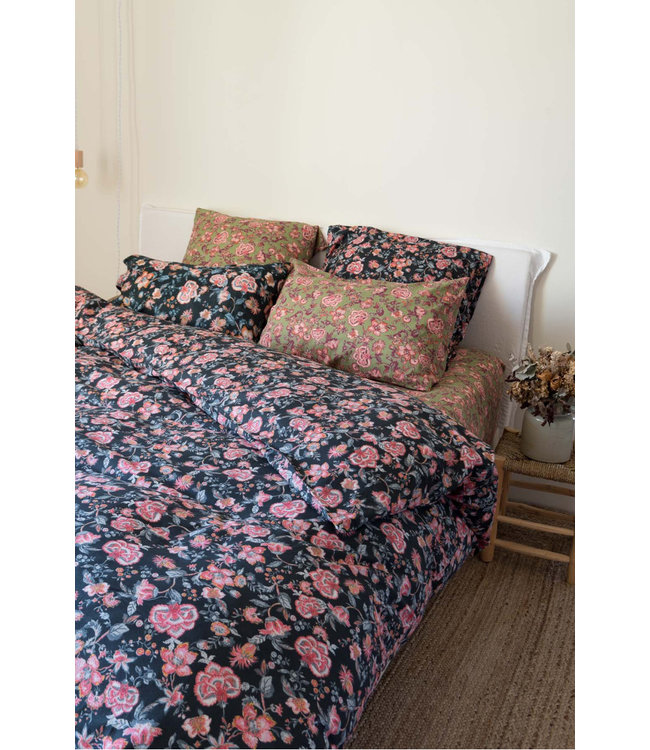 Noemie Duvet Cover Charcoal Tropical Loon