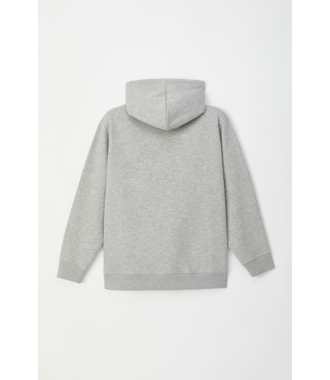 Unisex Zipper Sweater Grijs Melé 222-2-SLD-K/143