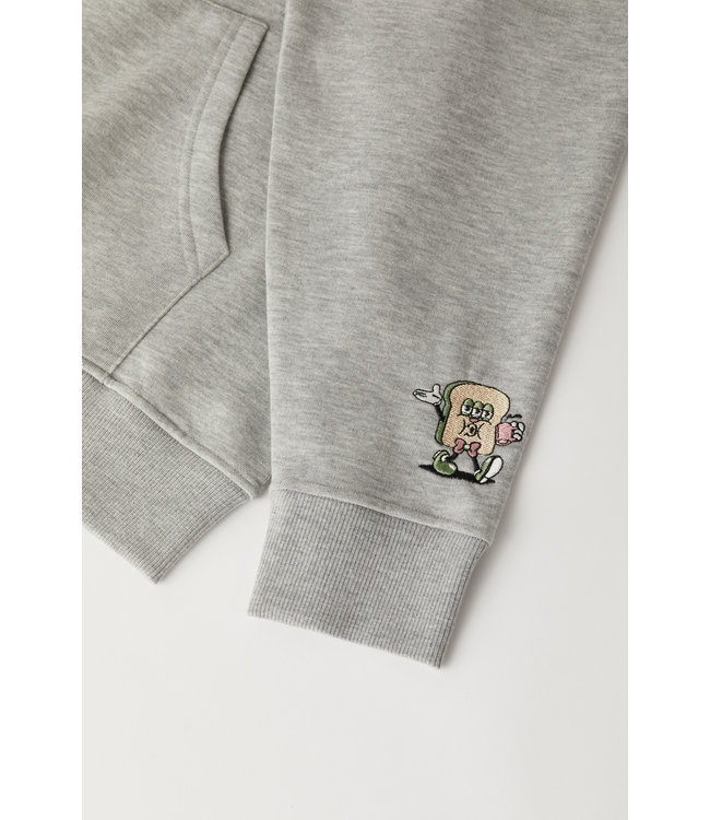 Unisex Zipper Sweater Grijs Melé 222-2-SLD-K/143