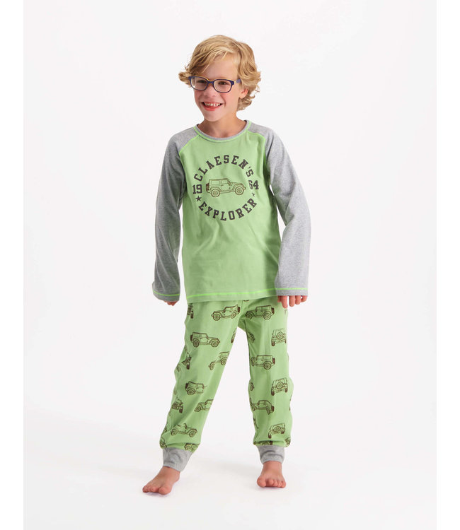 Green Car Boys Pyjamaset
