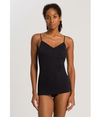 Hanro Seamless Padded Spaghetti Top Black
