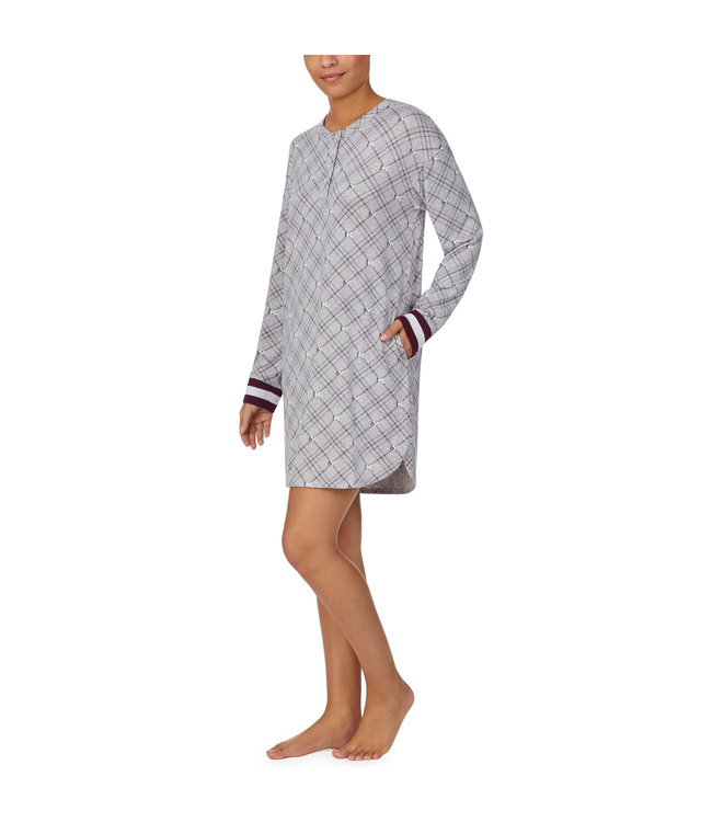 DKNY Sleepshirt Dreaming Big Grey Print