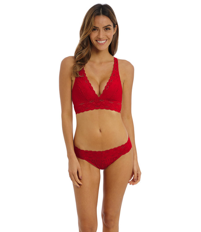 Wacoal Halo Lace Wire Free Soft Cup Barbados Cherry