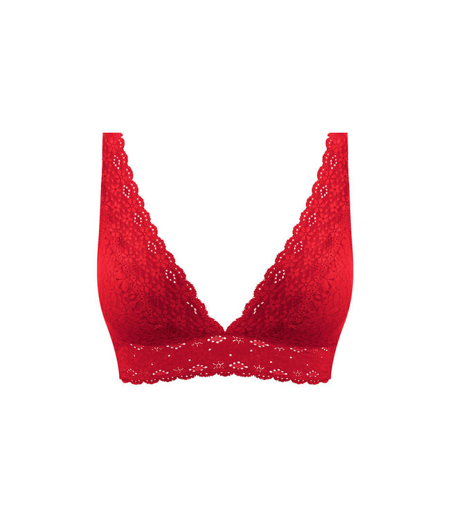 Wacoal Halo Lace Wire Free Soft Cup Barbados Cherry