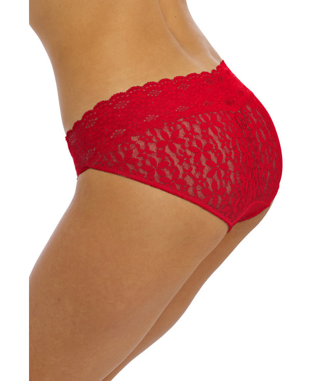 Wacoal Halo Lace Bikini Brief Barbados Cherry