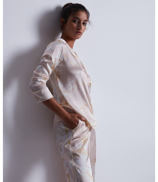 Aubade Paris Silk By Night Pyjama Set Amberlight