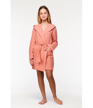 231-2-YNA-W/491 Girls Dressing Gown Coral Almond