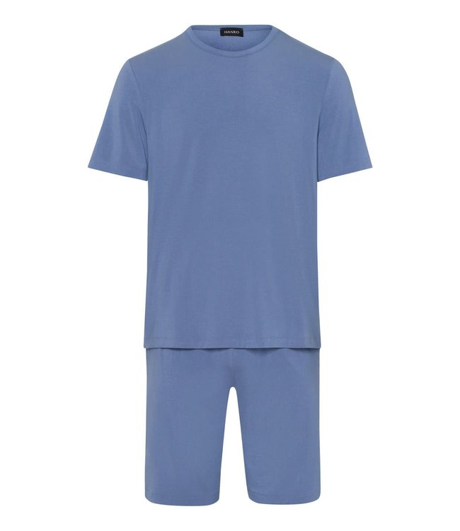 Hanro Smart Sleep Pyjama Labrador Blue