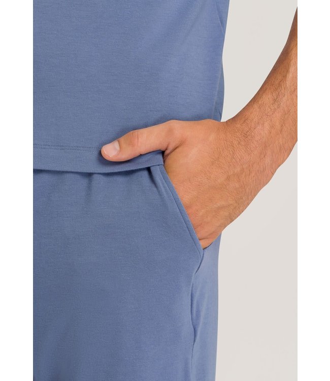 Hanro Smart Sleep Pyjama Labrador Blue