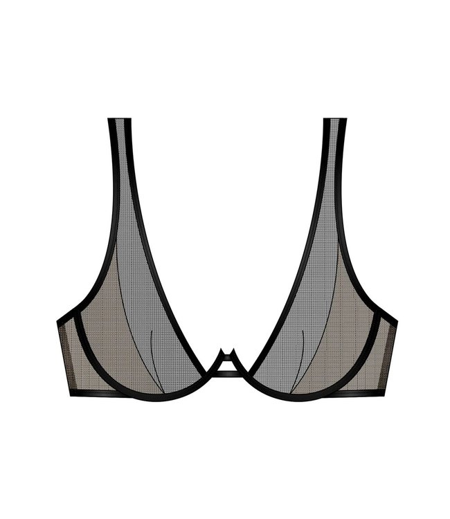 Wired Plunge Bra Black