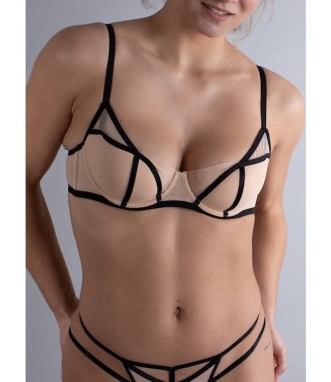 Minimalist Balcony Bra Sheer