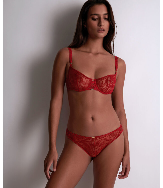 Aubade Paris Coeur A Corps Balconette Bh Rouge Rebell