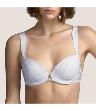 Dion Padded Plunge Bra White