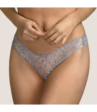 Tina Shorty Thong Silver Metal