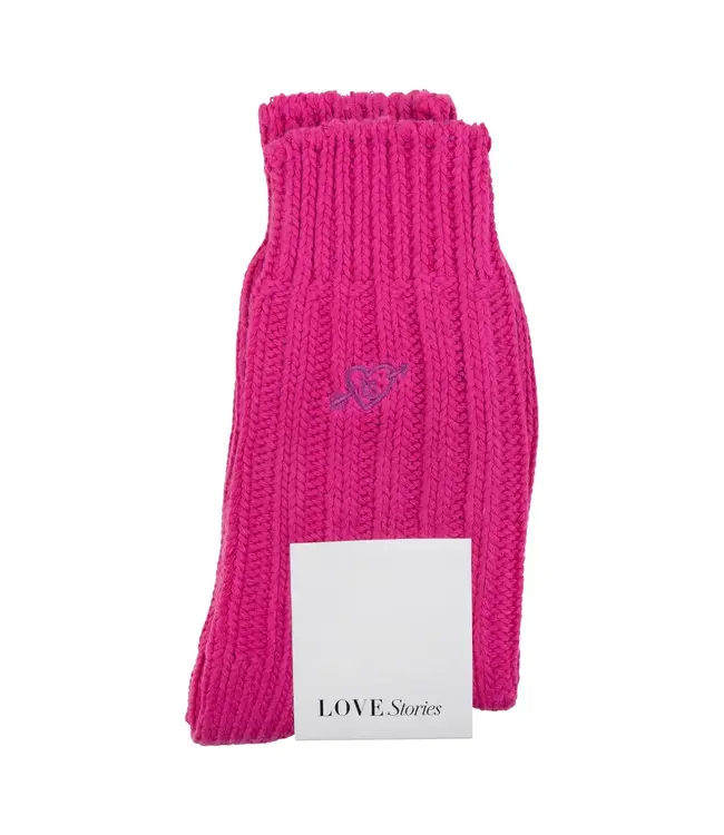 Love Stories Socks Pink