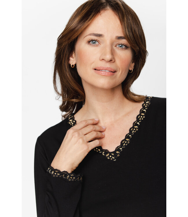 Coemi Heart Nightwear Set Noir