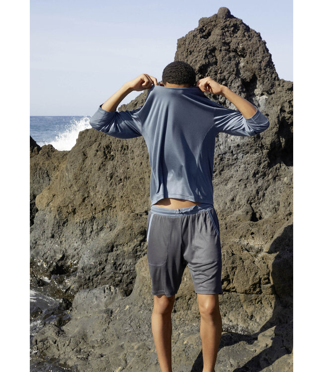 Calida DEEPSLEEPWEAR Men Cooling Shirt Blue