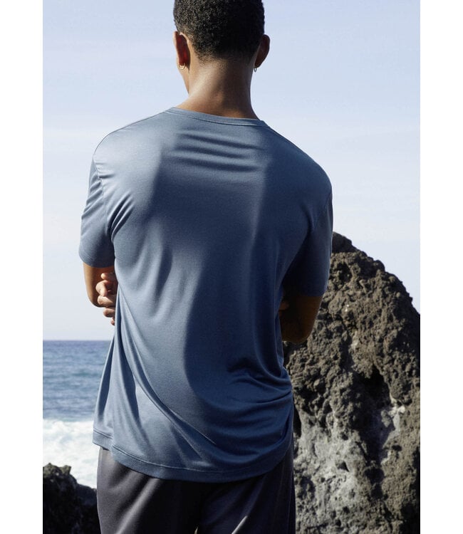 Calida DEEPSLEEPWEAR Men Cooling Shirt Blue