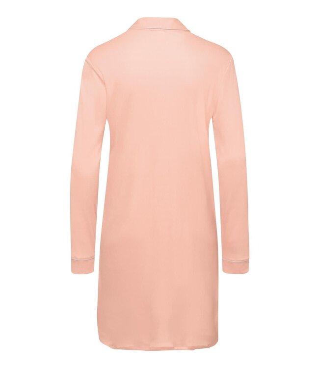 Hanro Natural Comfort L/Slv. Nightdress Blush