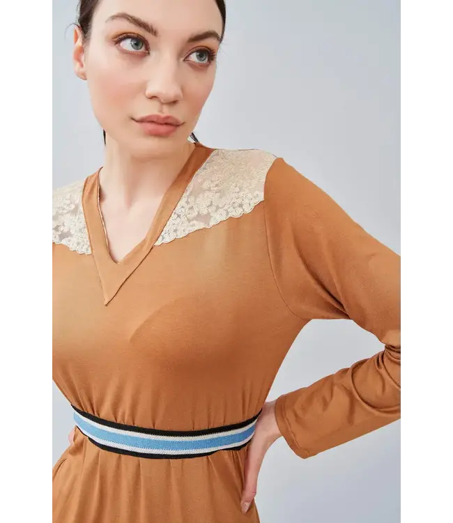 Flora Lastraioli Nightgown Luca Brown Sugar