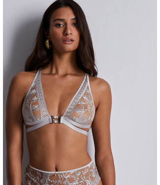 Aubade Paris Magnetic Spell Triangle Bralette Platinum