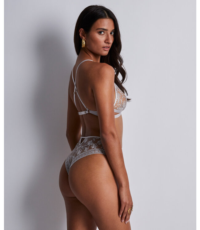 Aubade Paris Magnetic Spell Triangle Bralette Platinum