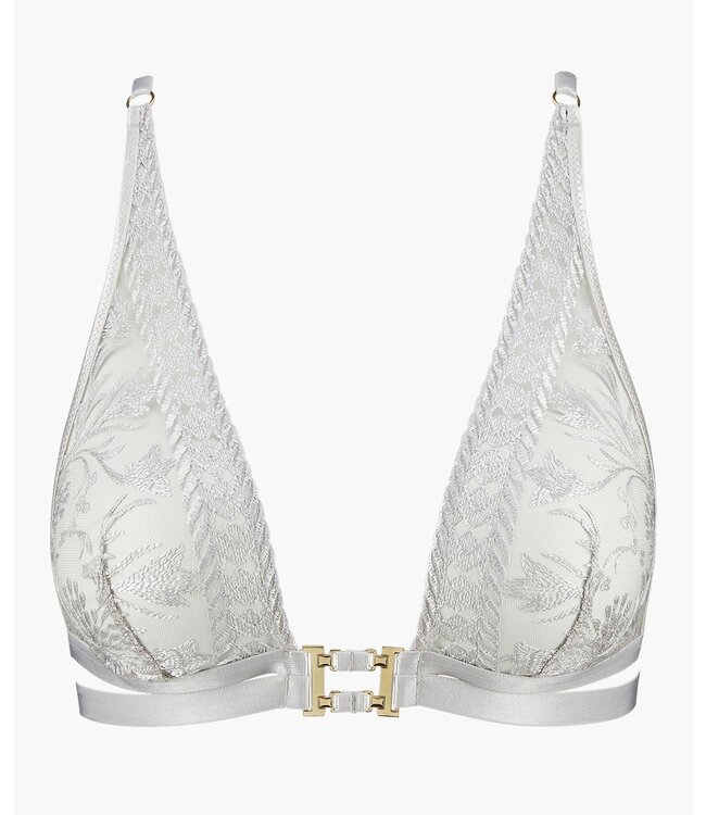Aubade Paris Magnetic Spell Triangle Bralette Platinum