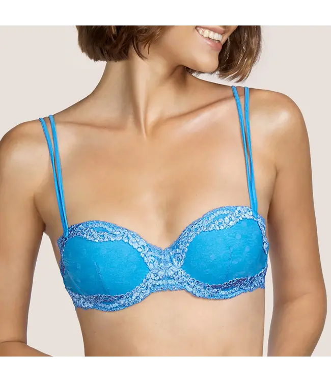 Andres Sarda Nan Padded Balcony Bra Menorca Blue