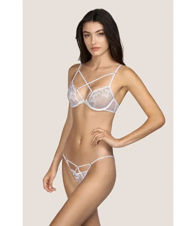 Wolfe Wire Bra White