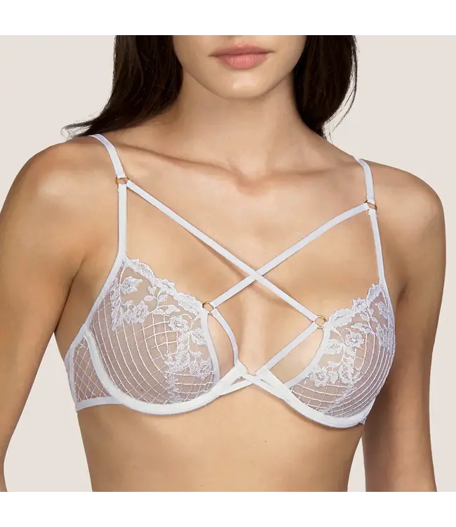 Wolfe Wire Bra White